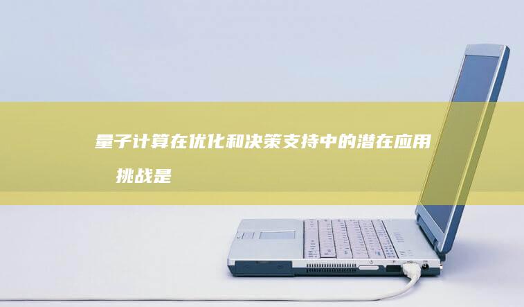 量子计算在优化和决策支持中的潜在应用和挑战是什么？